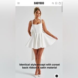 Elegant White Sleeveless Dress with Bow✨💎